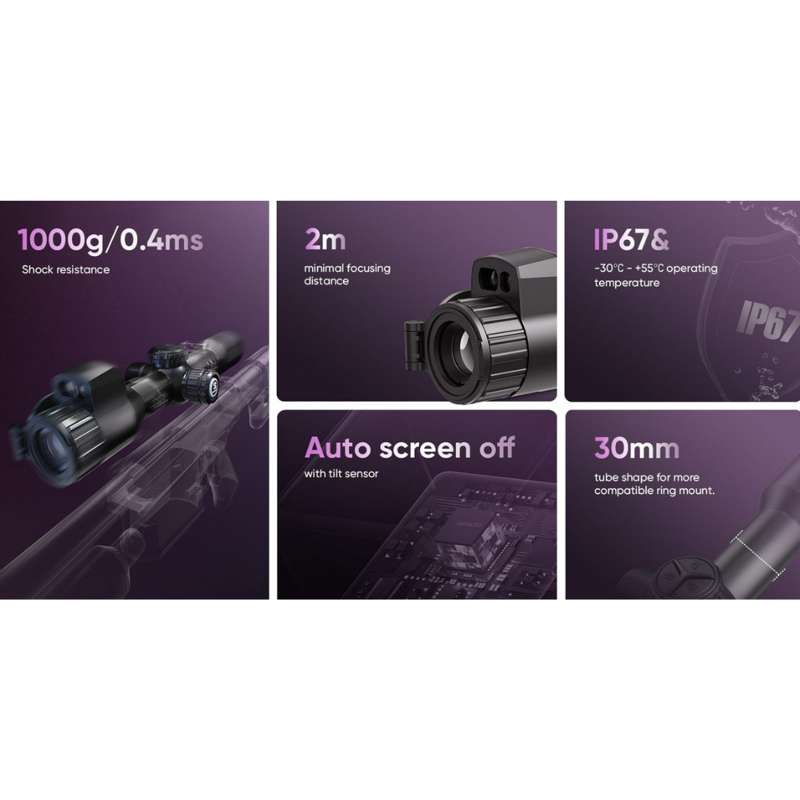 HIKMICRO Alpex 4K LITE LRF A40EL Digital Day and Night Vision Rifle Scope-7