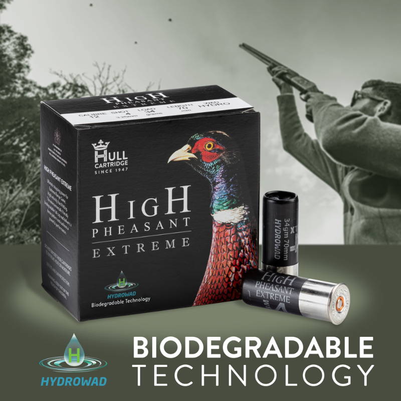 HULL HIGH PHEASANT EXTREME 12G 32G 5 SHOT HYDROWAD CARTRIDGES