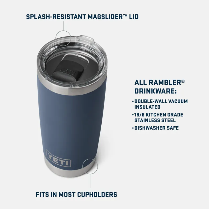 YETI Rambler 20oz/591ml Tumbler Royal Blue-3