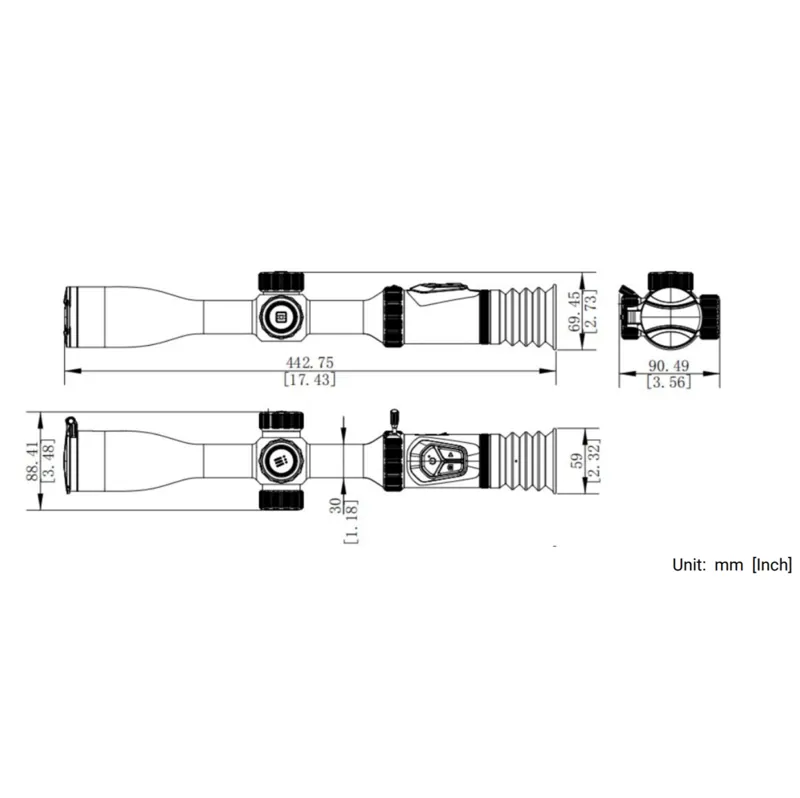 HIKMICRO A50P Alpex Pro Digital Day and Night Vision Rifle Scope-7