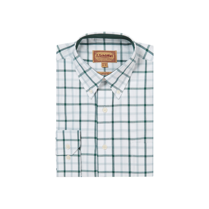 Schoffel Brancaster Classic Shirt Deep Pine Check-1